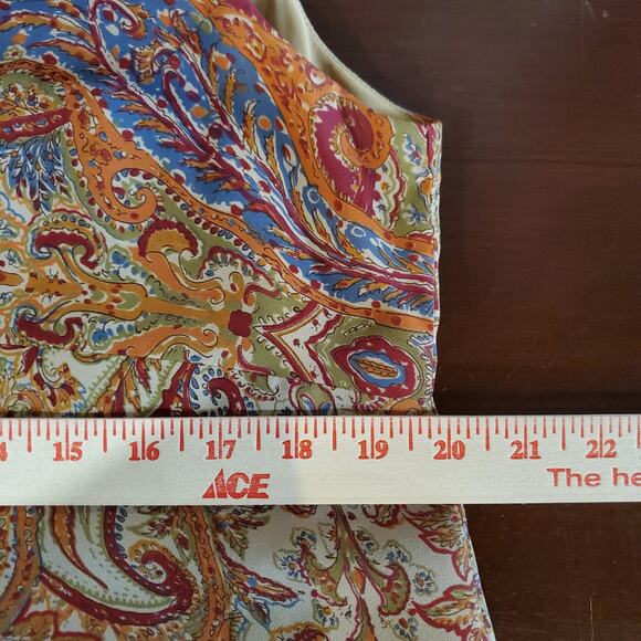 Vtg 90s Cynthia Howie for Maggie Boutique Boho Paisley Maxi Dress Size 12 Hippie - Picture 10 of 12